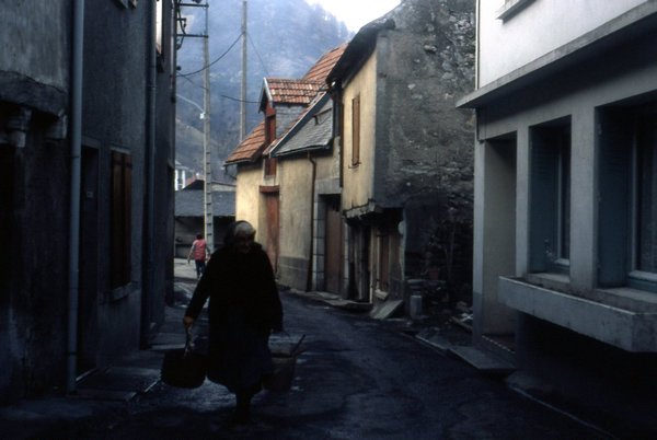 a viillage street in the pyranees