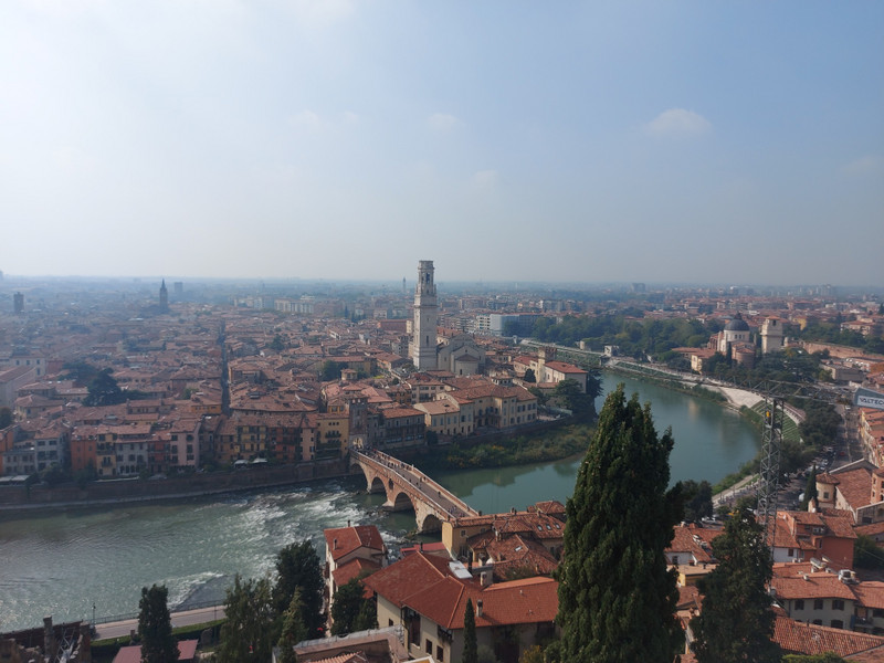 Verona the view from the hilltop