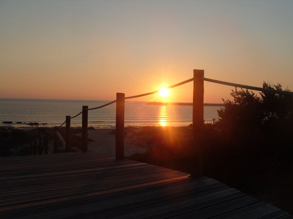 Sunset over Viano de Castelo beach