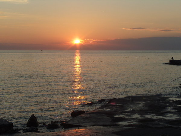 Sunset over the Adriatic