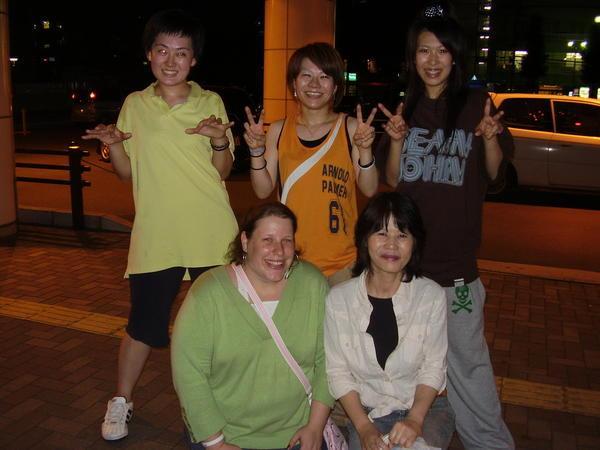 Me, Keiko-san, her daughter Erika -chan(middle Orange shirt) and her dance group