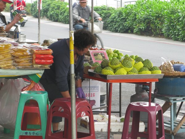Road side fruit stand in Kaohsiung