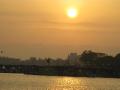 Sunset in Tainan harbor