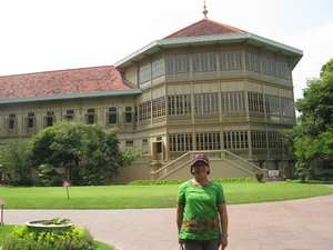 Teak building at Ban- In palace