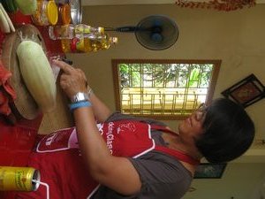 Lilan at the Vietnamese Cooking class in Hoi An