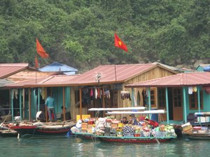Halong Bay floating fishing village