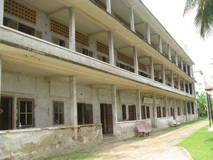 School in Sem rep where cambodian were tortured and then sent to the killing fields