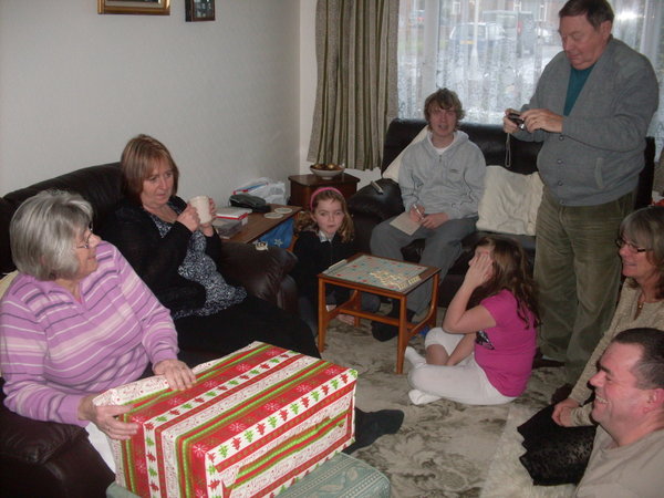 A pre Christmas party at Jackie's mum's