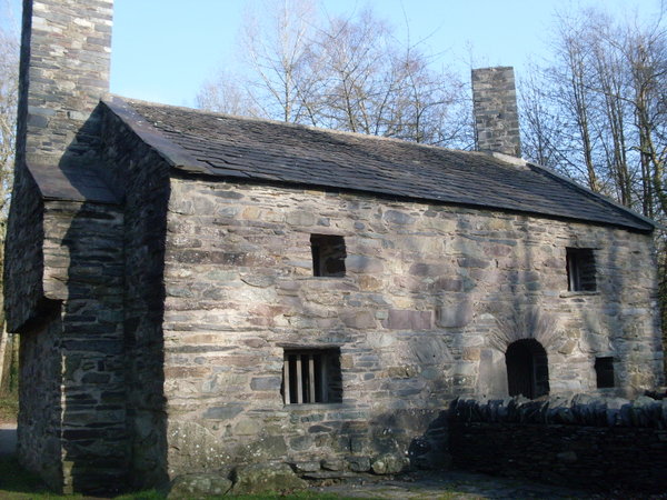 One of the buildings at the museum of Welsh life