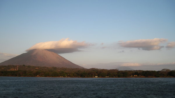 volcan maderas from the ferry