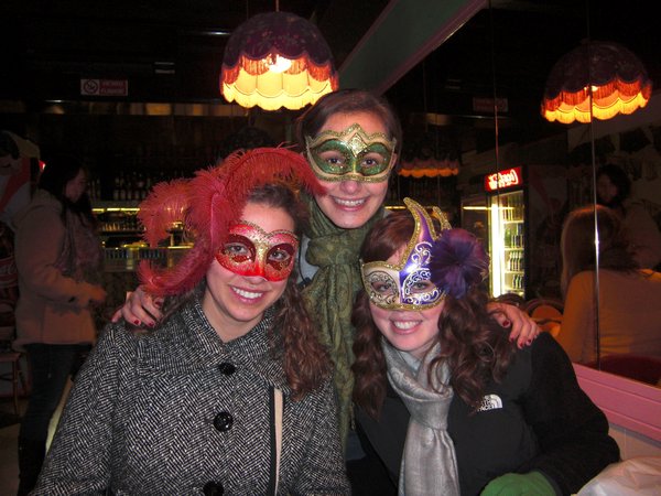 Natalie, Me, and Katie With Our Beautiful Masks!