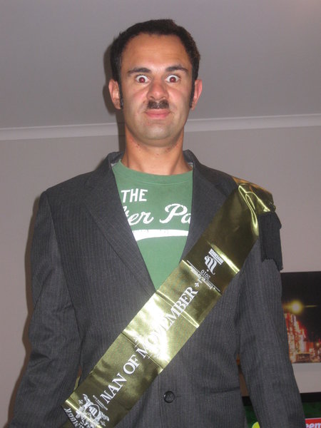 And the winner for Mr Movember is...