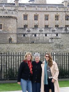 The 3 Catherine Marias outside the Tower of London