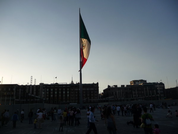 Big Flag in the Zocalo