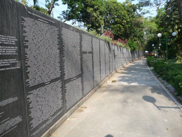 wall of the dead from the civil war