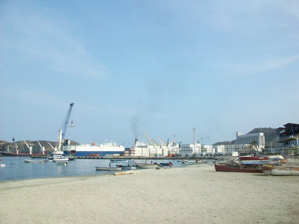 Santa Marta beach & docks