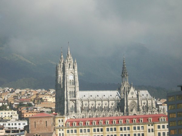 View of the Basilica from the hostel terrace