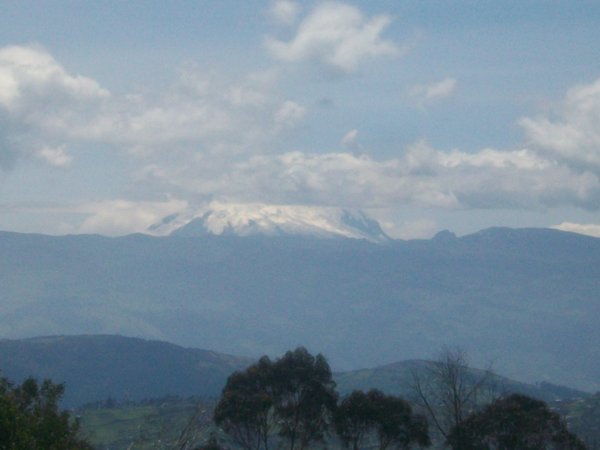 Volcan Cayambe as seen from the Quito cable car