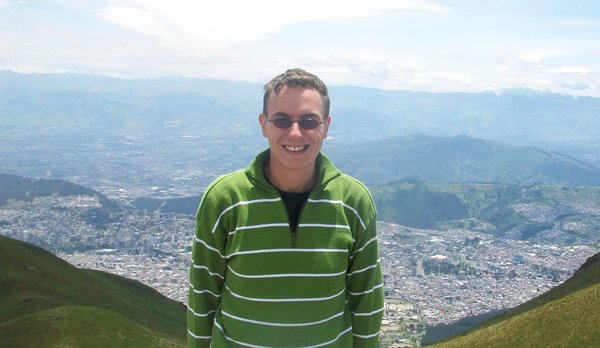 Me overlooking Quito