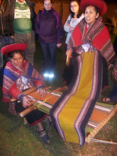Traditional Andean textile workshop