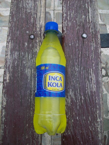 The worrying coloured Inca Kola