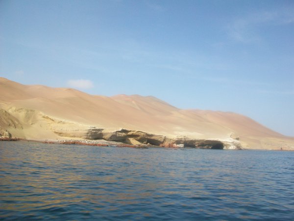 The Paracas Reserve as seen from Paracas Bay