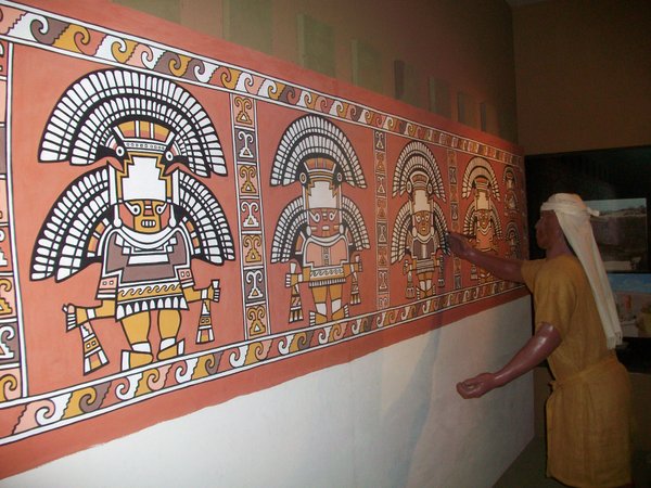 Recreated wall paintings