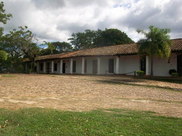 Colonial buildings on Aregua's main square