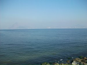 A hazy view of Rio and Sugarloaf from Niteroi
