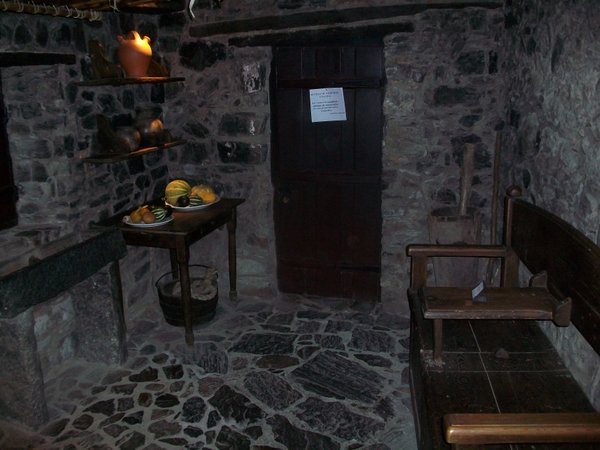 Inside a preserved house