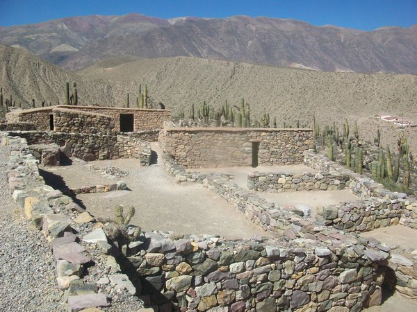 Reconstructed ruins at the Pulcara