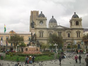 Plaza Murillo and the Cathedral