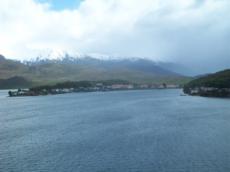 The small harbour at Puerto Eden