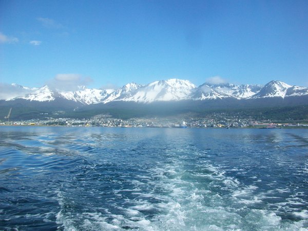 Ushuaia from the Beagle Channel