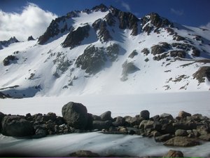 Laguna de los Tres (frozen over)