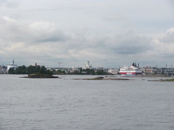 Helsinki as seen from Suomenlinna