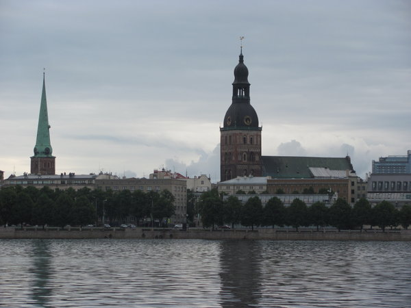 View of the Doma Cathedral across the River Daugava