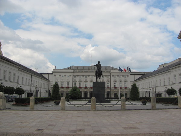 Warsaw - Presidential Palace on the Royal Way