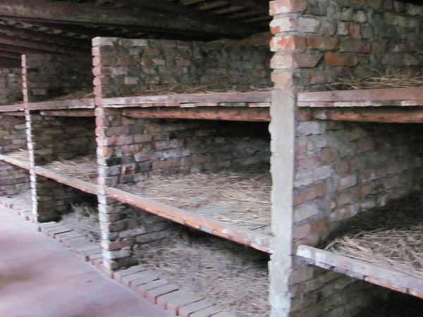 Typical living conditions at Auschwitz