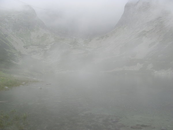 Spectacular views of a glacial lake in the Slovakian Tatras