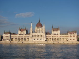 The Hungarian Parliament Building in Pest