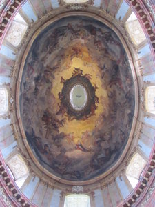 Ornate ceiling in Peterskirche