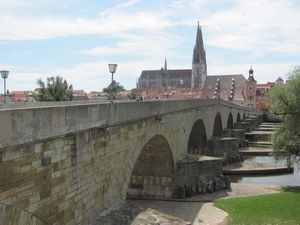 Regensburg Roman Bridge ad Cathedral