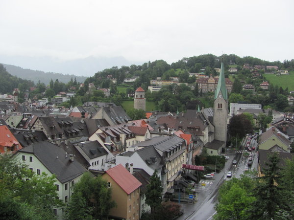 View of Feldkirch from the castle