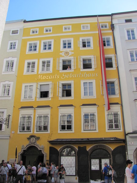 The house Mozart was born in