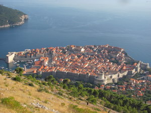 View of Dubrovnik from the fort