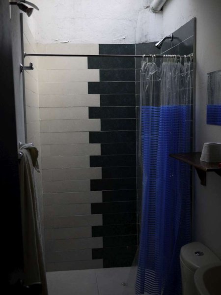 The Shower at Global Hostel