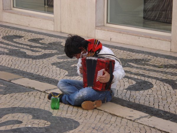 Street Performer in Lisbon