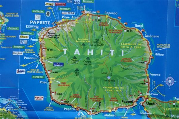Tahiti Map