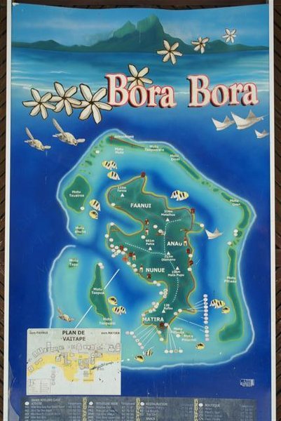 Bora Bora Map | Photo